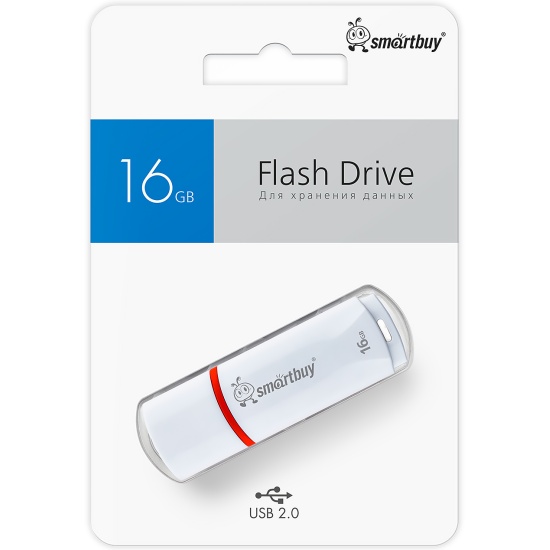 USB флеш-накопитель Smartbuy 16 GB USB 3.0 Crown, белый