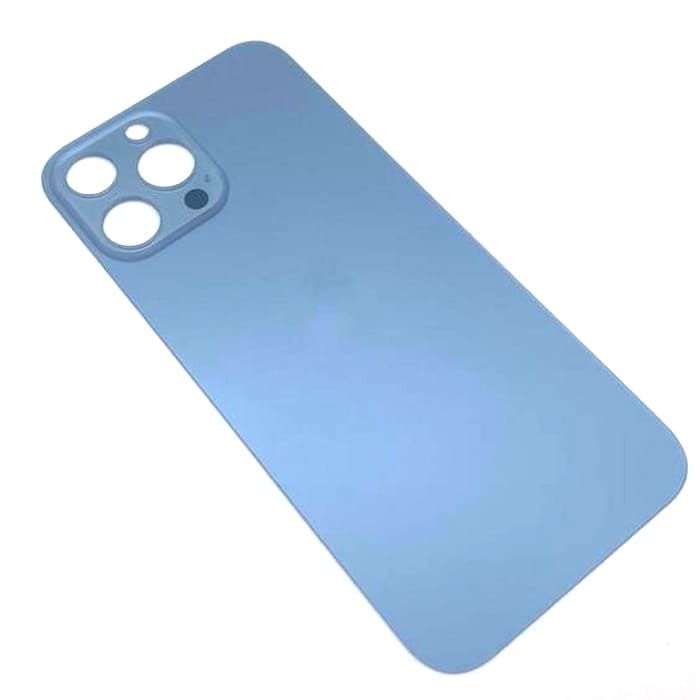 Задняя крышка iPhone 13 Pro Max стеклянная, легкая установка, небесно-голубой (литое стекло) (Org)