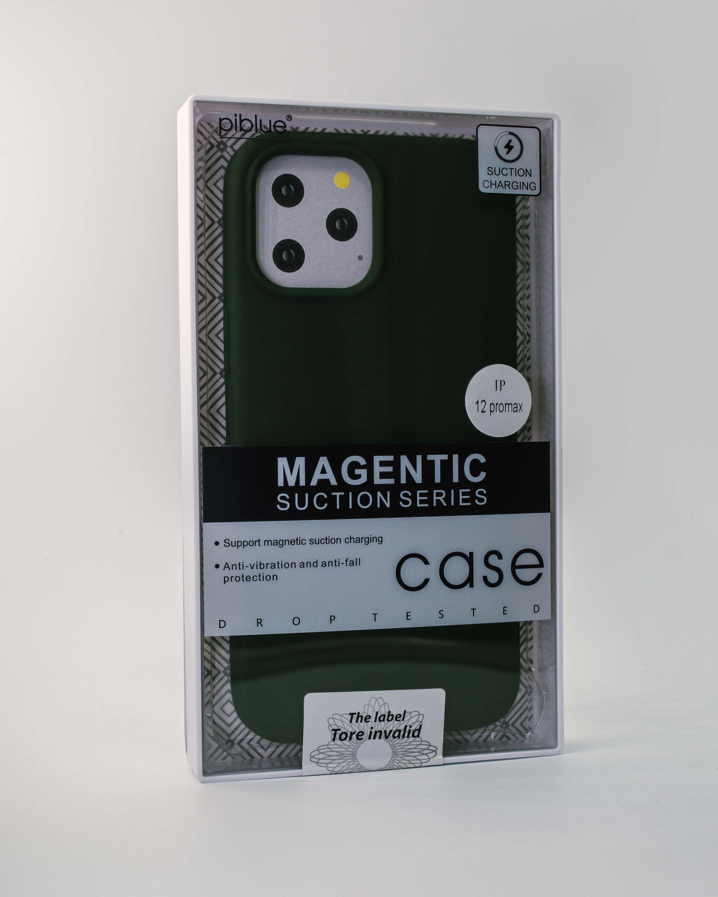 Чехол Piblue iPhone 12 Pro Max Silicone MagSafe, зеленый