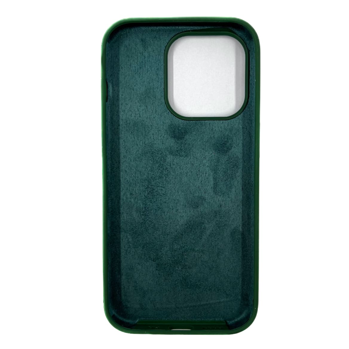 Чехол силиконовый гладкий Soft Touch iPhone 14 Pro, зеленый лес №54 (закрытый низ)