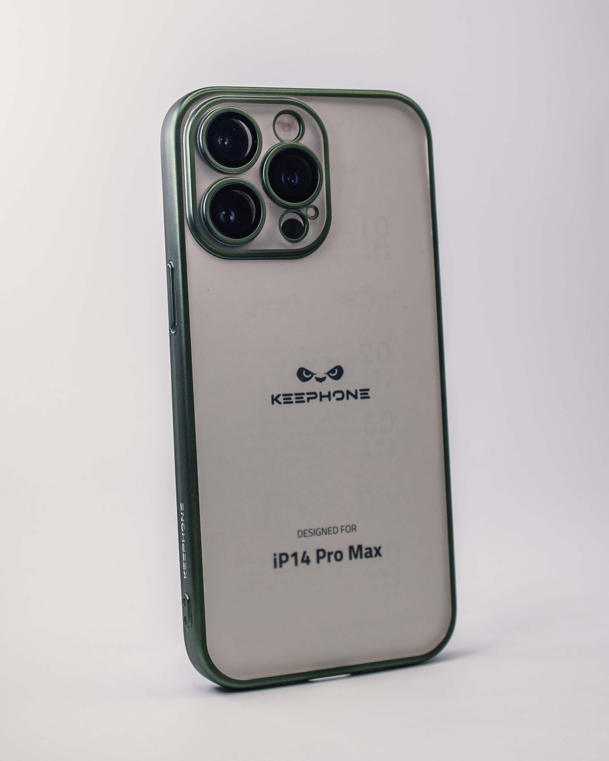 Чехол KeepHone iPhone 14 Pro Max с защитной линзой, зеленый