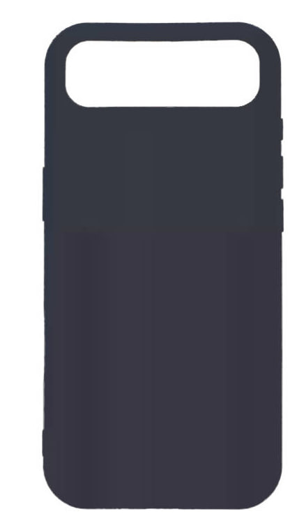 Чехол силиконовый гладкий Soft Touch iPhone 17 Air, чёрный (закрытый низ)