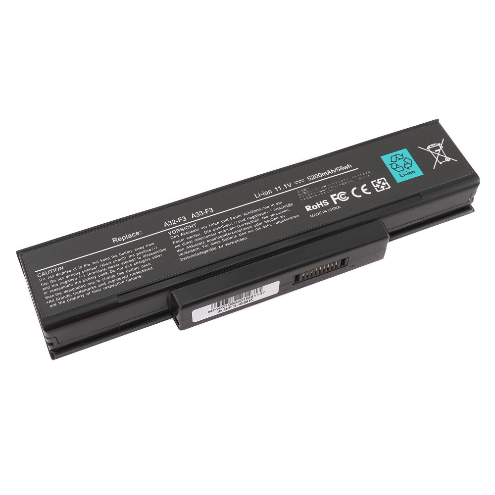 АКБ (SQU-529) для ноутбука Asus A9/F3/Z94/G50 5200mAh (OEM) черная