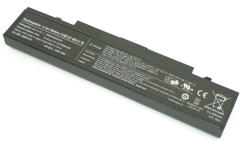 Аккумуляторная батарея для ноутбука Samsung R420 R510 R580 (AA-PB9NC6B) 48Wh черная
