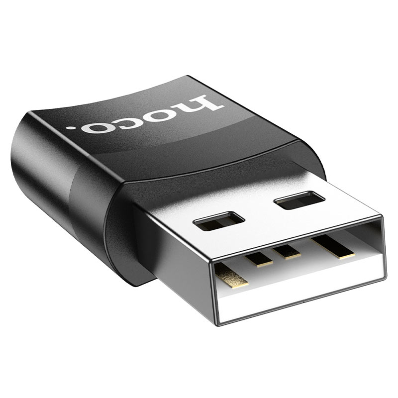 Переходник HOCO UA17 USB 2.0 (M) --> Type-C (F)