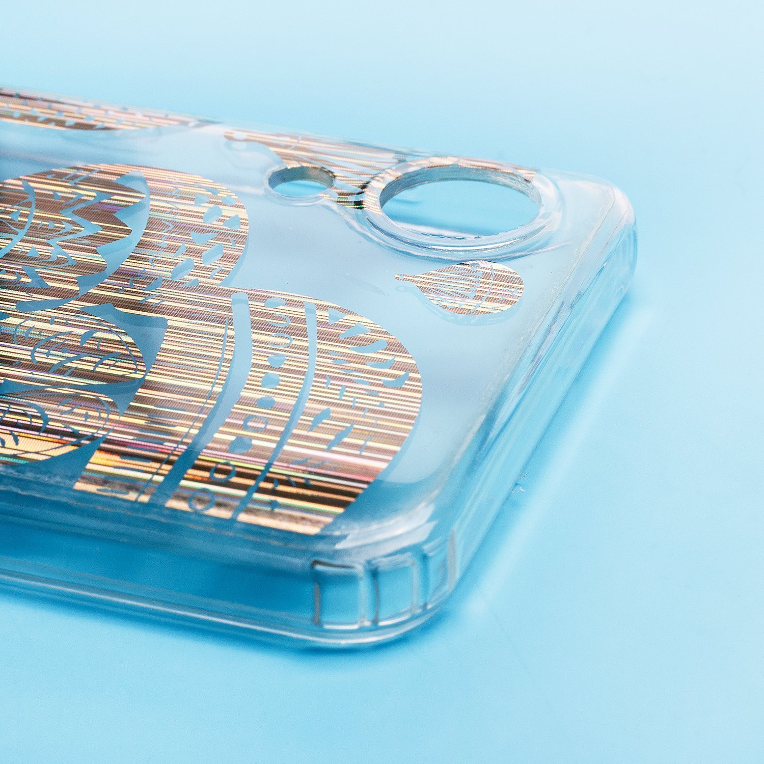 Чехол силиконовый Samsung A03 Core SM-A032 прозрачный с рисунком (04)