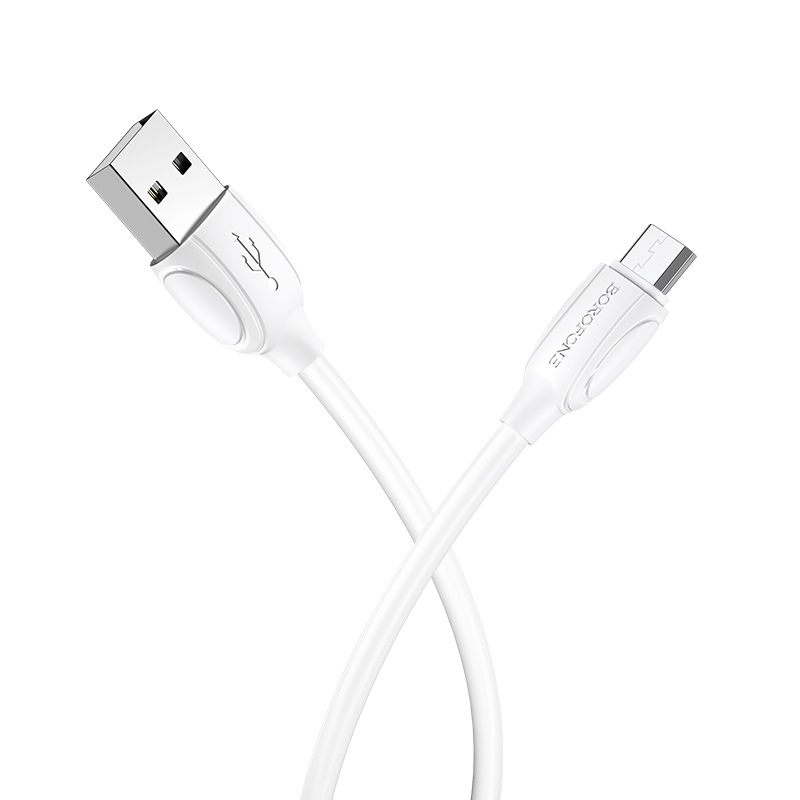 USB кабель micro USB BOROFONE BX19 Benefit (100см), белый