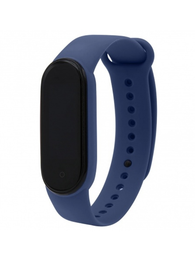 Ремешок силиконовый для Mi Band 5/ 6, синий деним