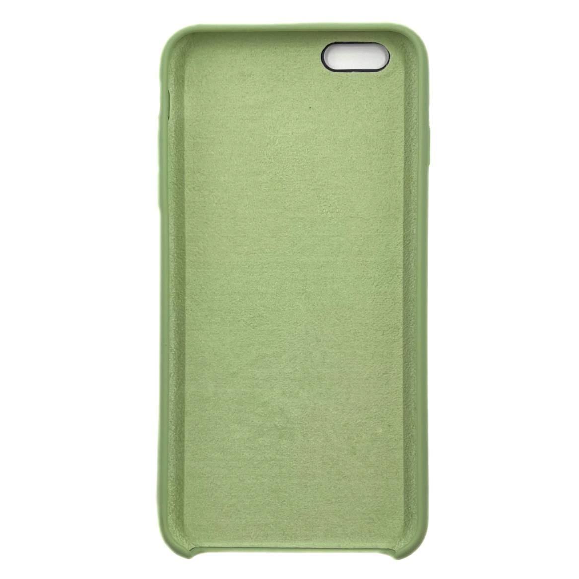 Чехол силиконовый гладкий Soft Touch iPhone 6 Plus/ 6S Plus, салатовый №1