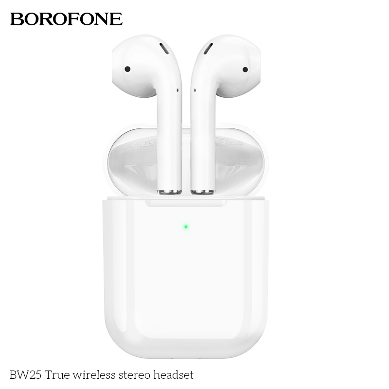 Беспроводные наушники BOROFONE BW25 True Wireless Bluetooth Earphone, белые