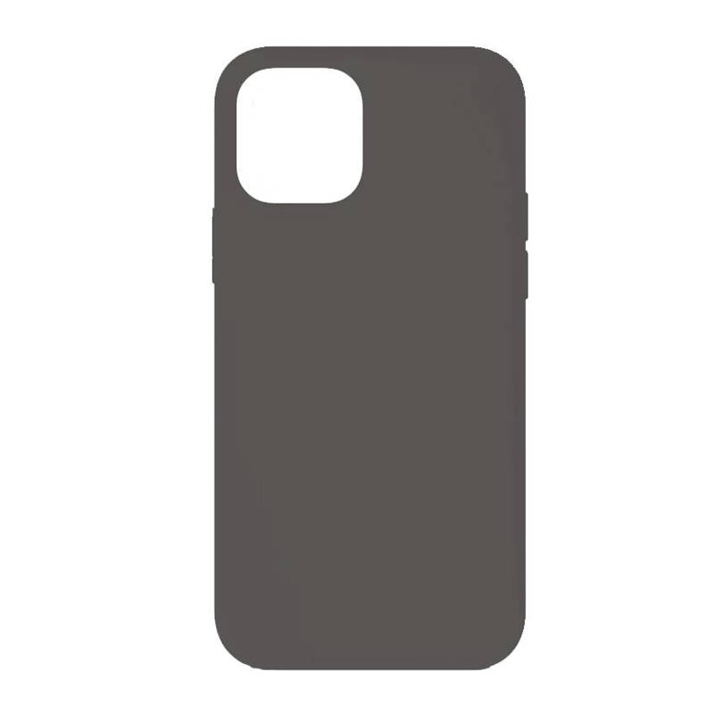Чехол силиконовый гладкий Soft Touch iPhone 16 Plus, темно-серый (закрытый низ)
