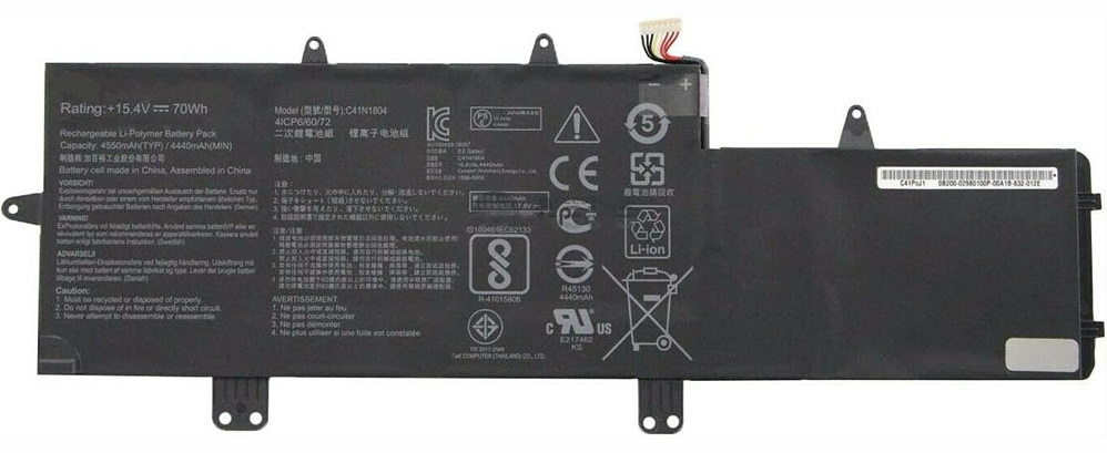 АКБ C41N1804 для ноутбука Asus ZenBook Pro 14 UX450FD 15.4V 4550mAh (Org)