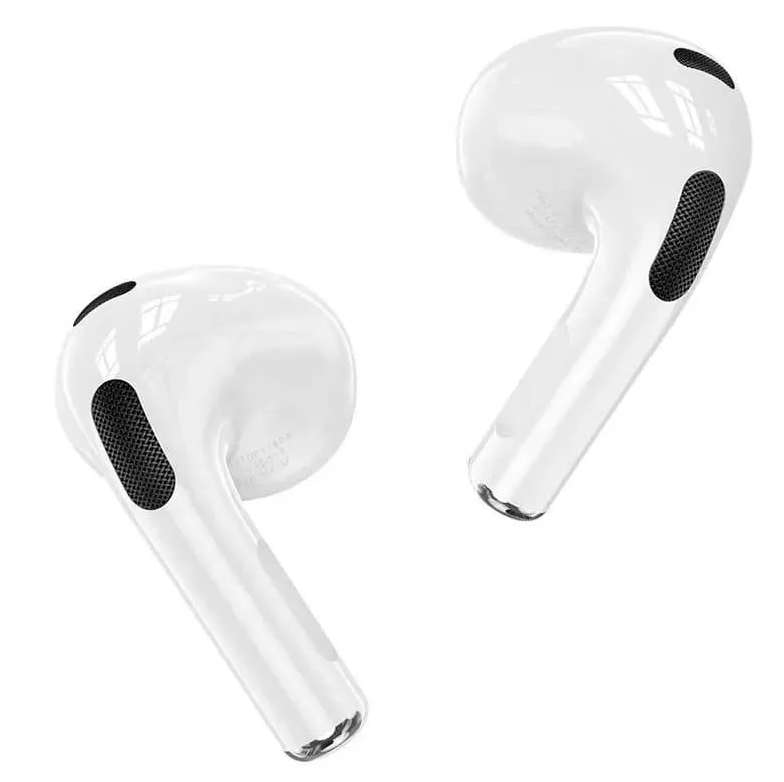 Беспроводные наушники HOCO EW46 Bluetooth True wireless stereo headset + чехол котик бежевый