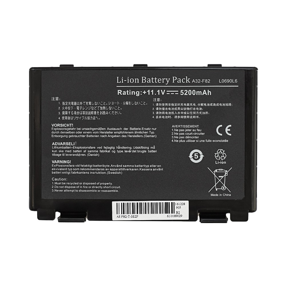 АКБ A32-F82 для ноутбука Asus K40, F82 10,8V 4400mAh (Org)