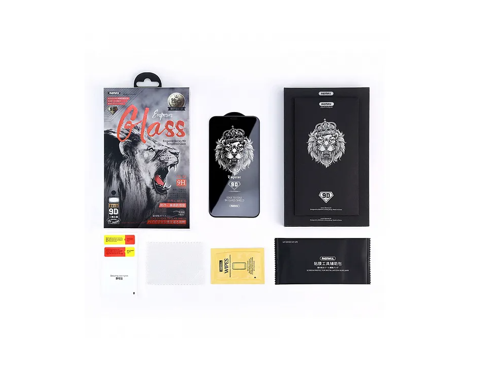 Защитное стекло iPhone XS Max/ 11 Pro Max Remax GL-35 Emperor series 9D glass приват, черное