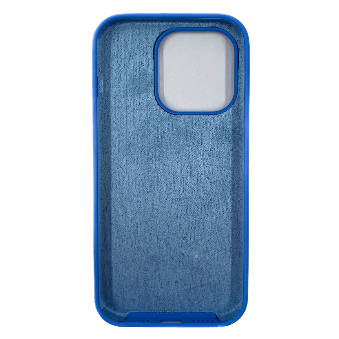 Чехол силиконовый гладкий Soft Touch iPhone 14 Pro, синий деним №3 (закрытый низ)