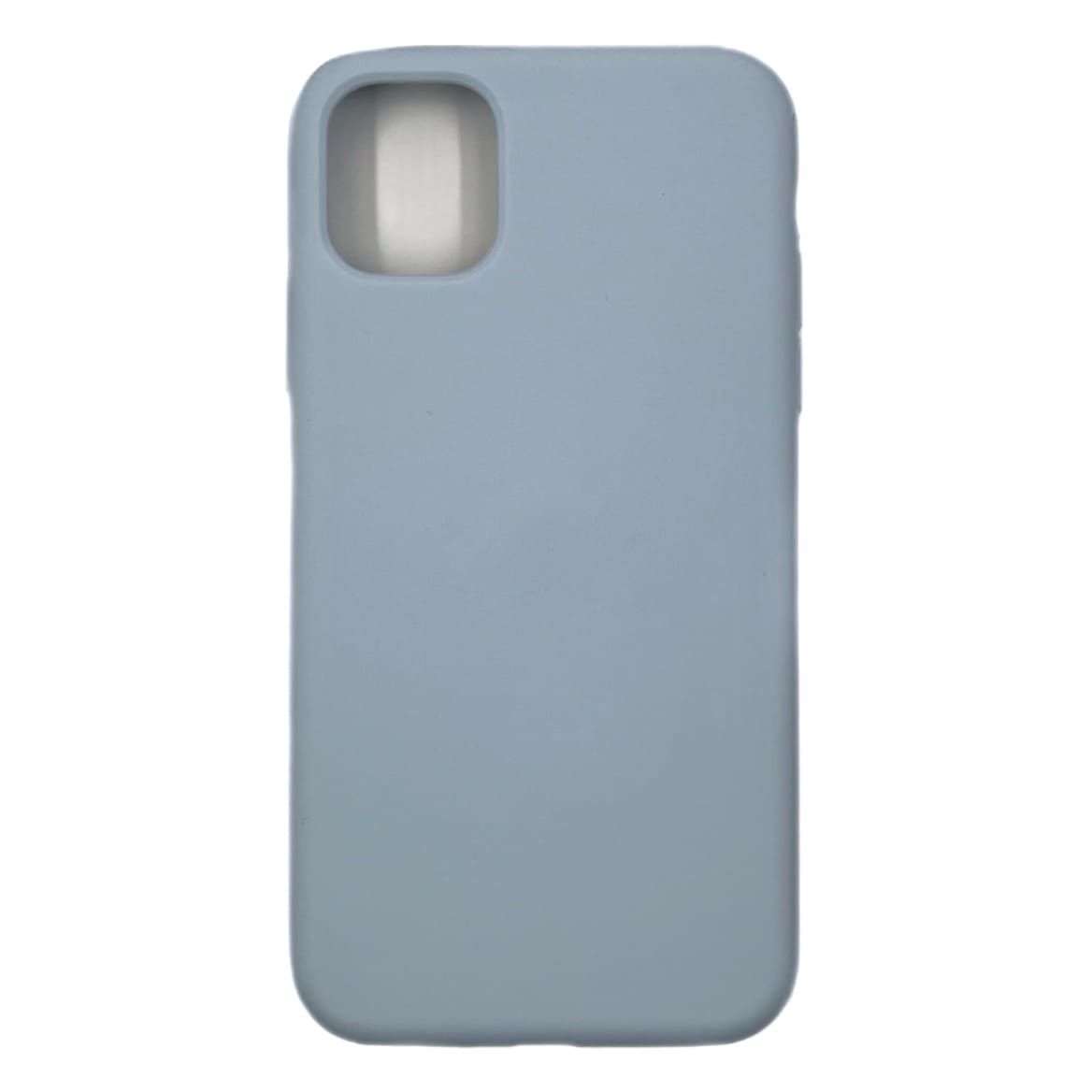 Чехол силиконовый гладкий Soft Touch iPhone 11, светло-голубой №45 (закрытый низ)