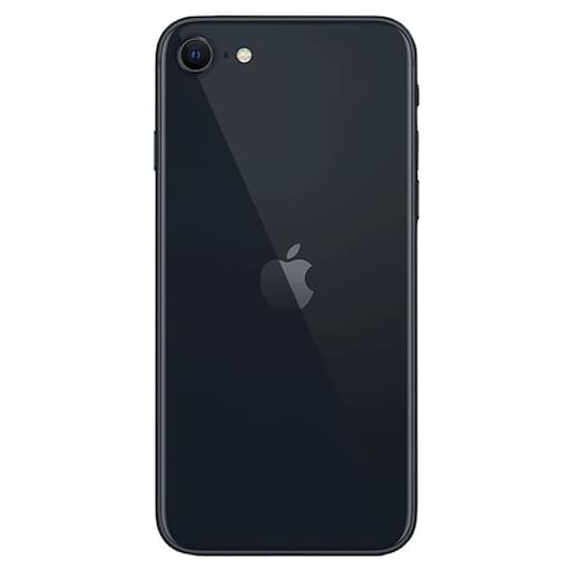 Задняя крышка iPhone SE 2020 стеклянная, легкая установка, черный, (литое стекло) (Org) (CE)