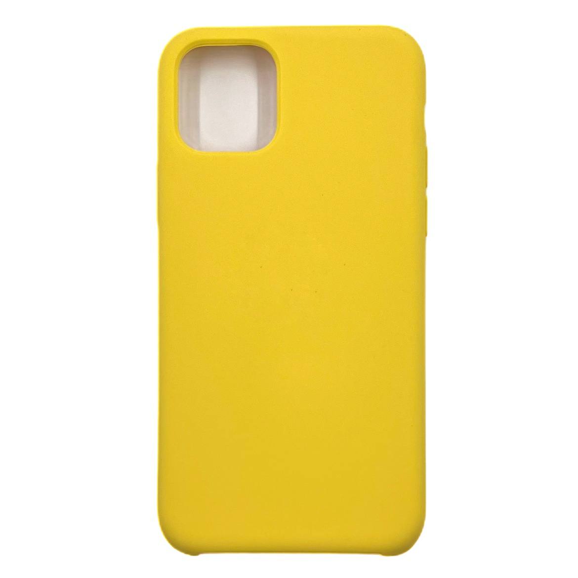 Чехол силиконовый гладкий Soft Touch iPhone 11 Pro, ярко-желтый №55