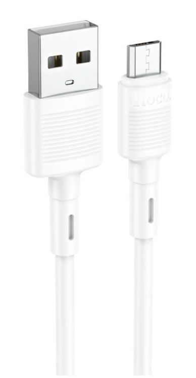 USB кабель micro USB HOCO X83 Victory (100см. 2.4A), белый