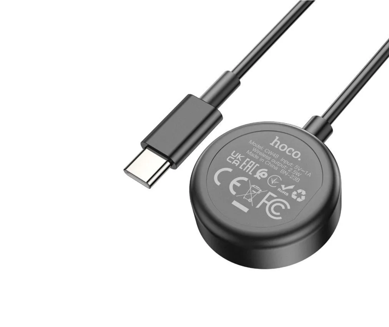 Беспроводное зарядное устройство HOCO CW48 для Samsung Galaxy Watch, черное