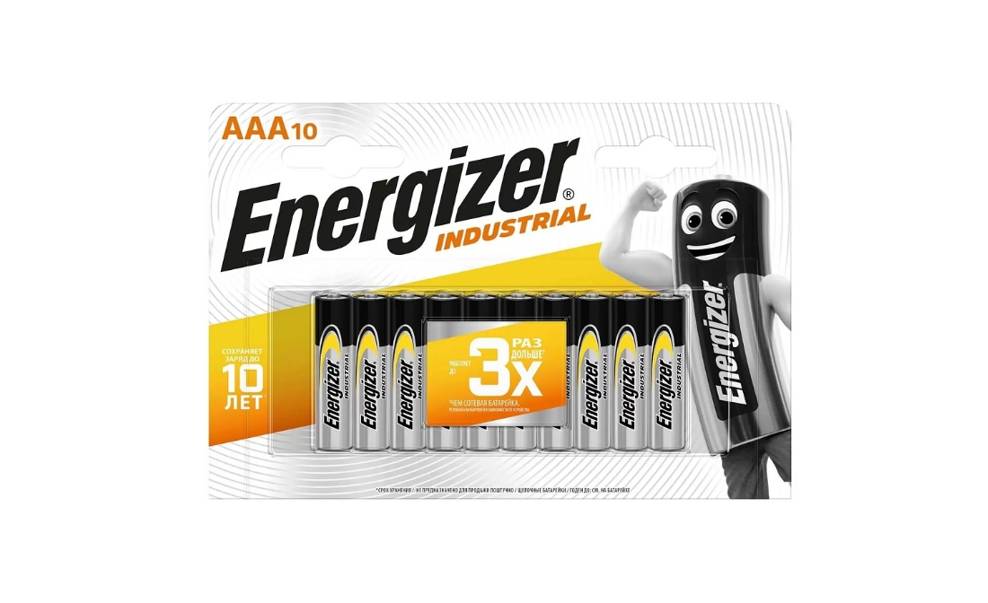 Батарейка Energizer LR03 INDUSTRIAL ААА мизинчиковая (1,5V, алкалиновая) 1 шт