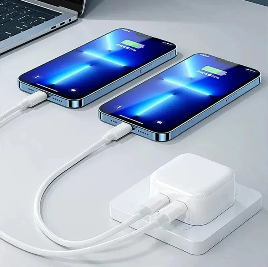 Сетевой адаптер USB-C 50W 2USB-C PD,MHJE3ZM/A, белый