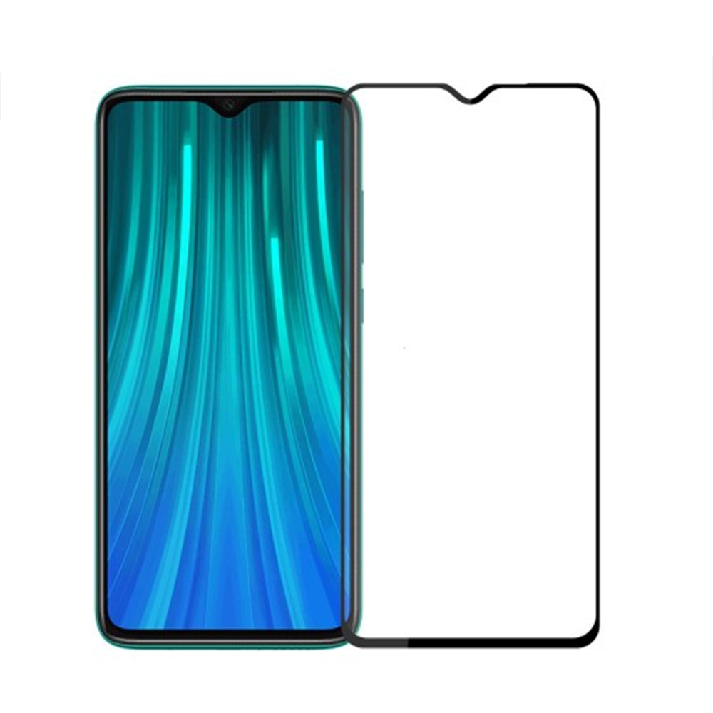 Защитное стекло Xiaomi Redmi Note 8 Pro HD+, черное (тех упаковка)