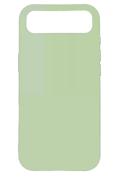 Чехол силиконовый гладкий Soft Touch iPhone 17 Air, мятно-зеленый (закрытый низ)