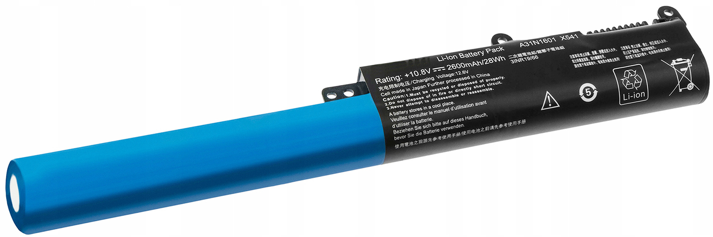 АКБ A31N1601 для ноутбука Asus X541U 10.8V 36Wh черная (Org)