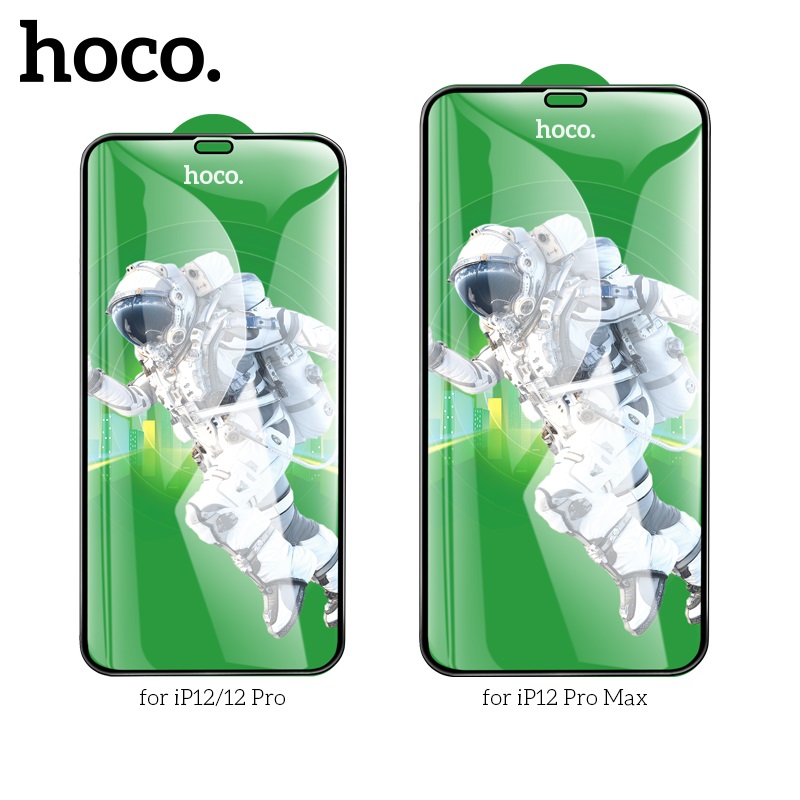 Защитное стекло iPhone 12/ 12 Pro HOCO G16, черное