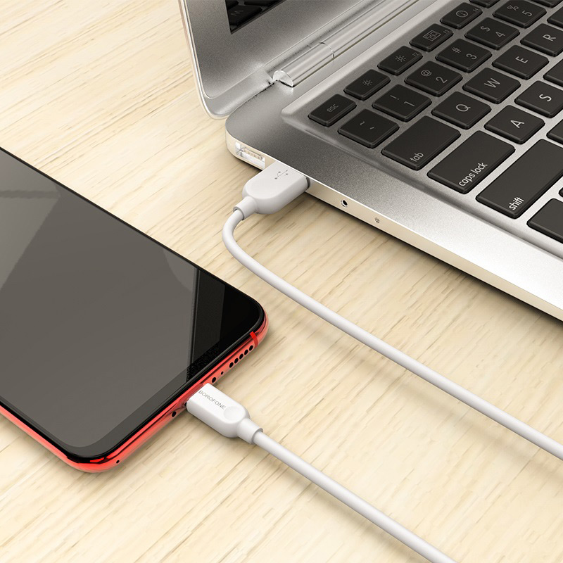 USB кабель micro USB BOROFONE BX14 LinkJet (100см), белый