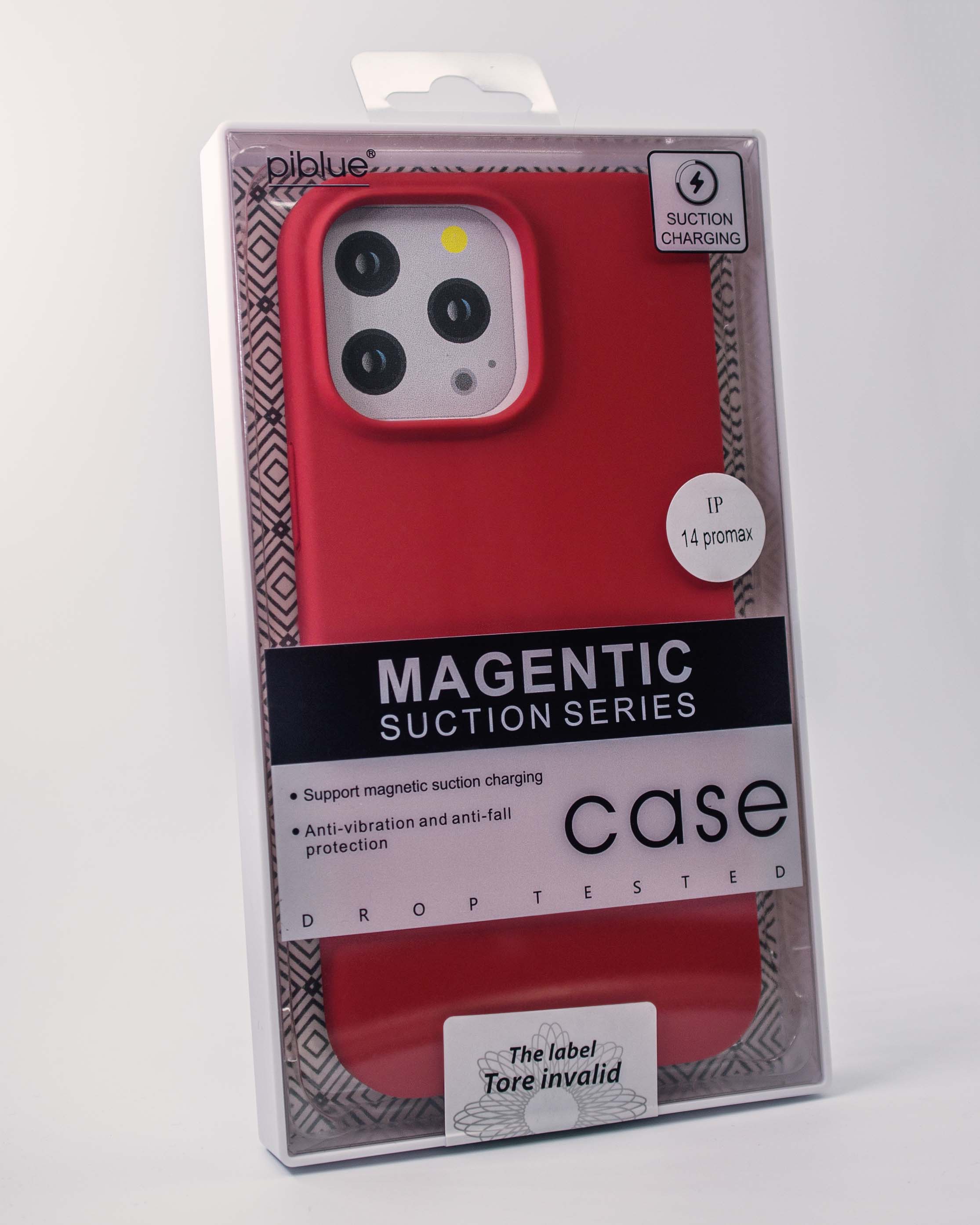 Чехол Piblue iPhone 14 Pro Max Silicone MagSafe, красный