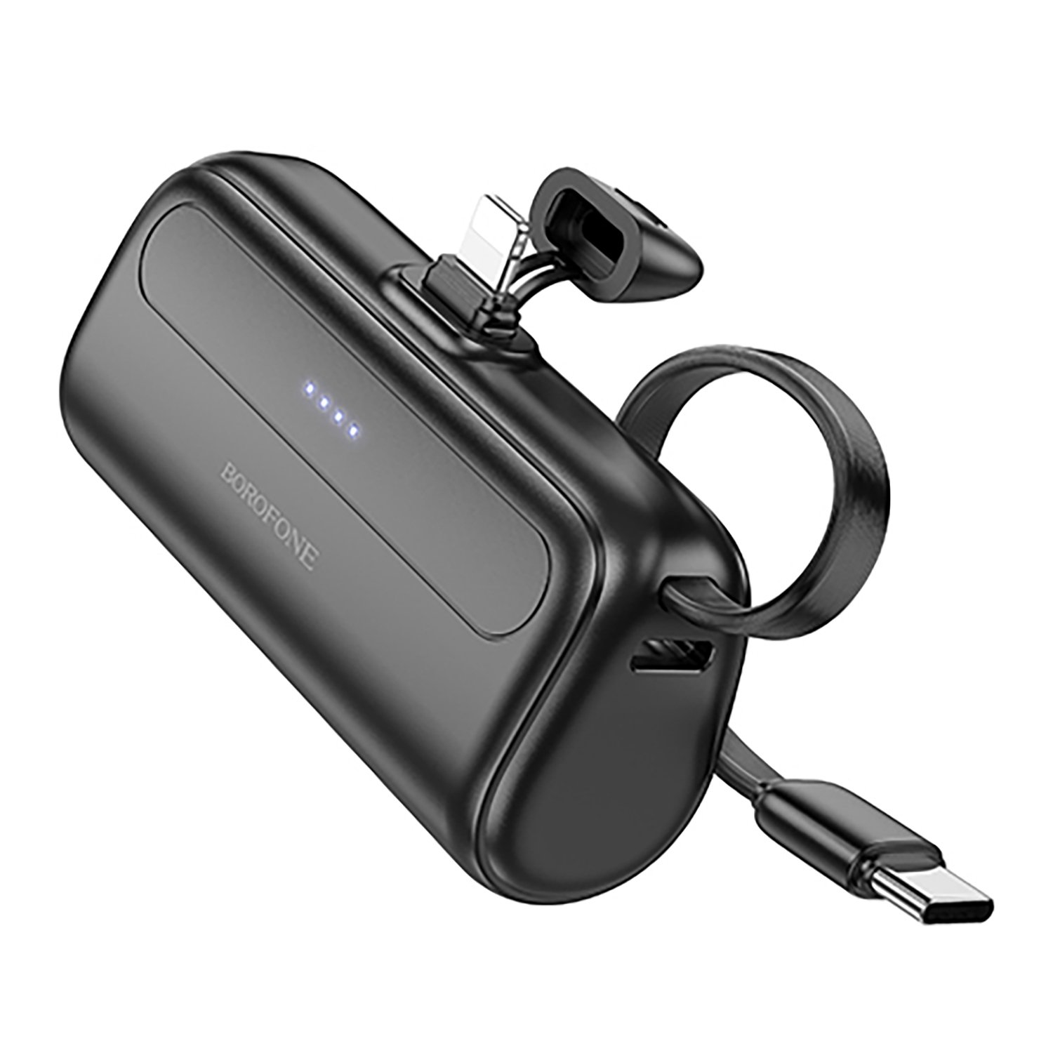 Внешний аккумулятор PowerBank 5000 mAh BJ41 Pocket Type-C/Type-C/Lightning, черный