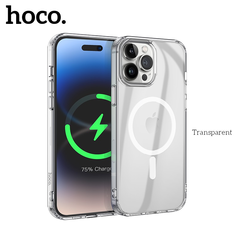 Чехол HOCO Magnetic series MagSafe для iPhone 14 Pro прозрачный