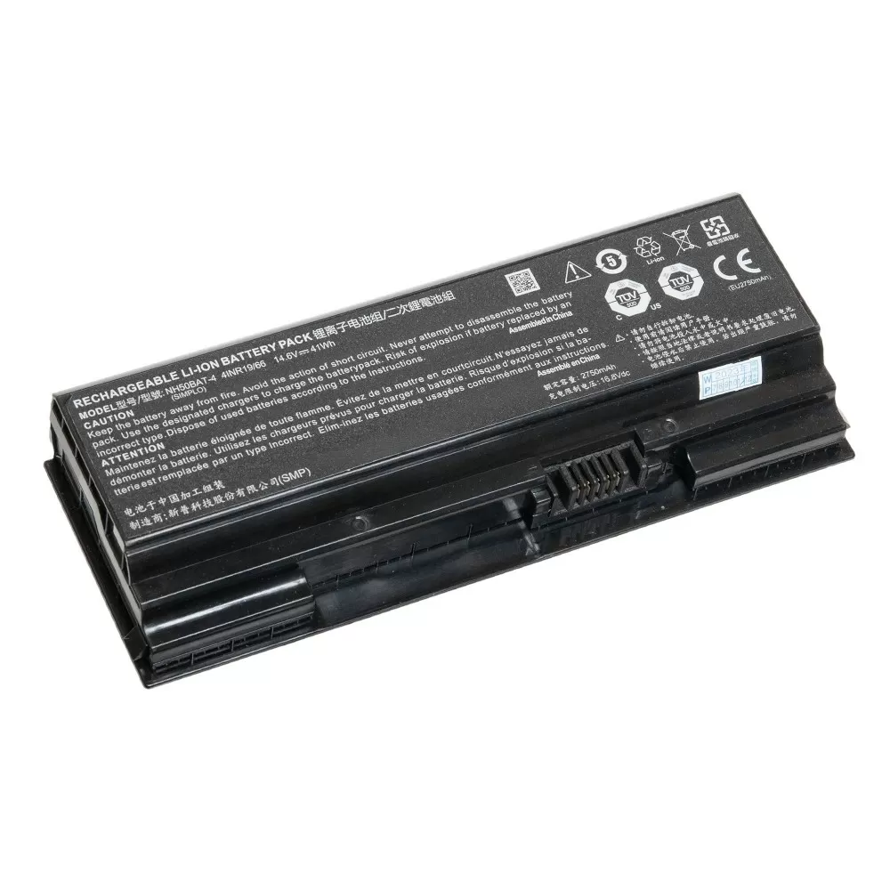 АКБ NH50BAT-4 для ноутбукa Clevo NH50ED 14.6V 41Wh (Org)