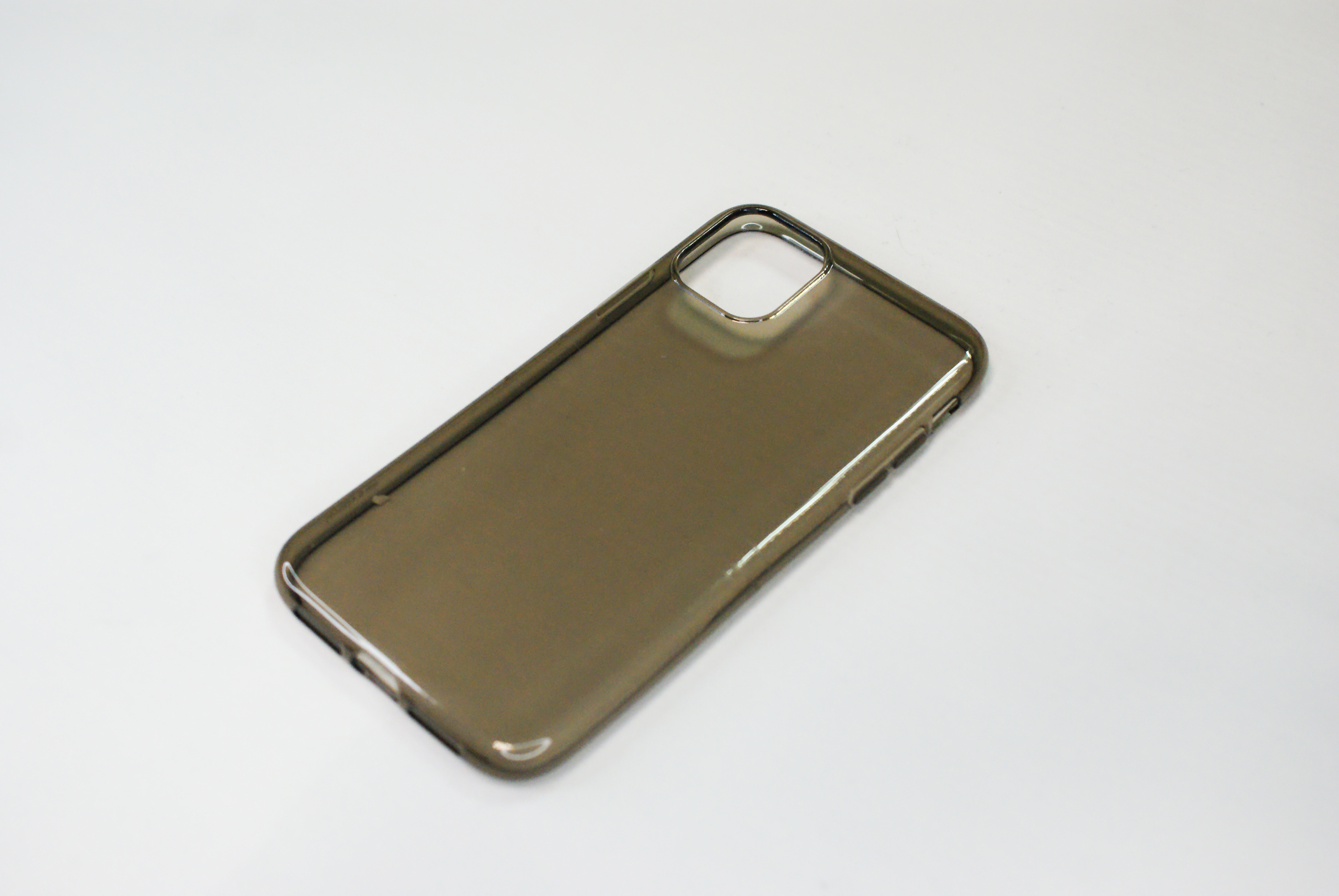 Чехол силиконовый прозрачный 0,3мм iPhone 11 темно-серый