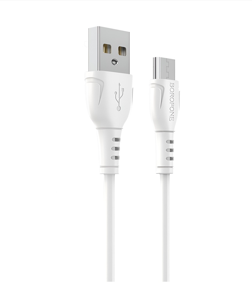 USB кабель micro USB BOROFONE BX51 Triumph (100см), белый