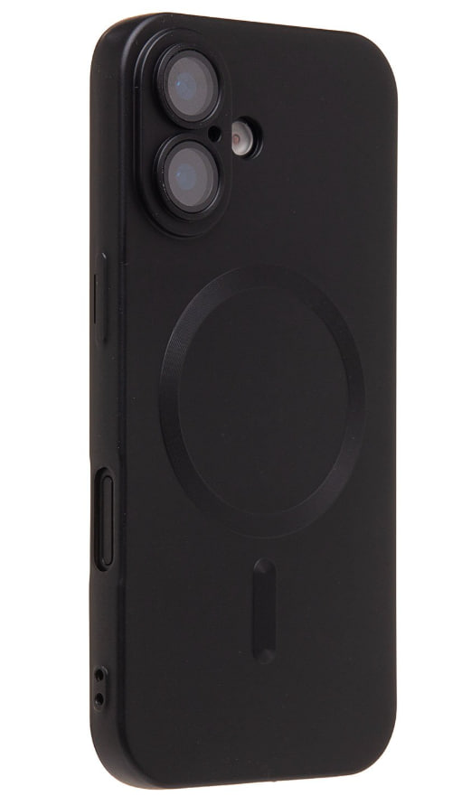 Чехол силиконовый MagSafe Matte iPhone 17, черный