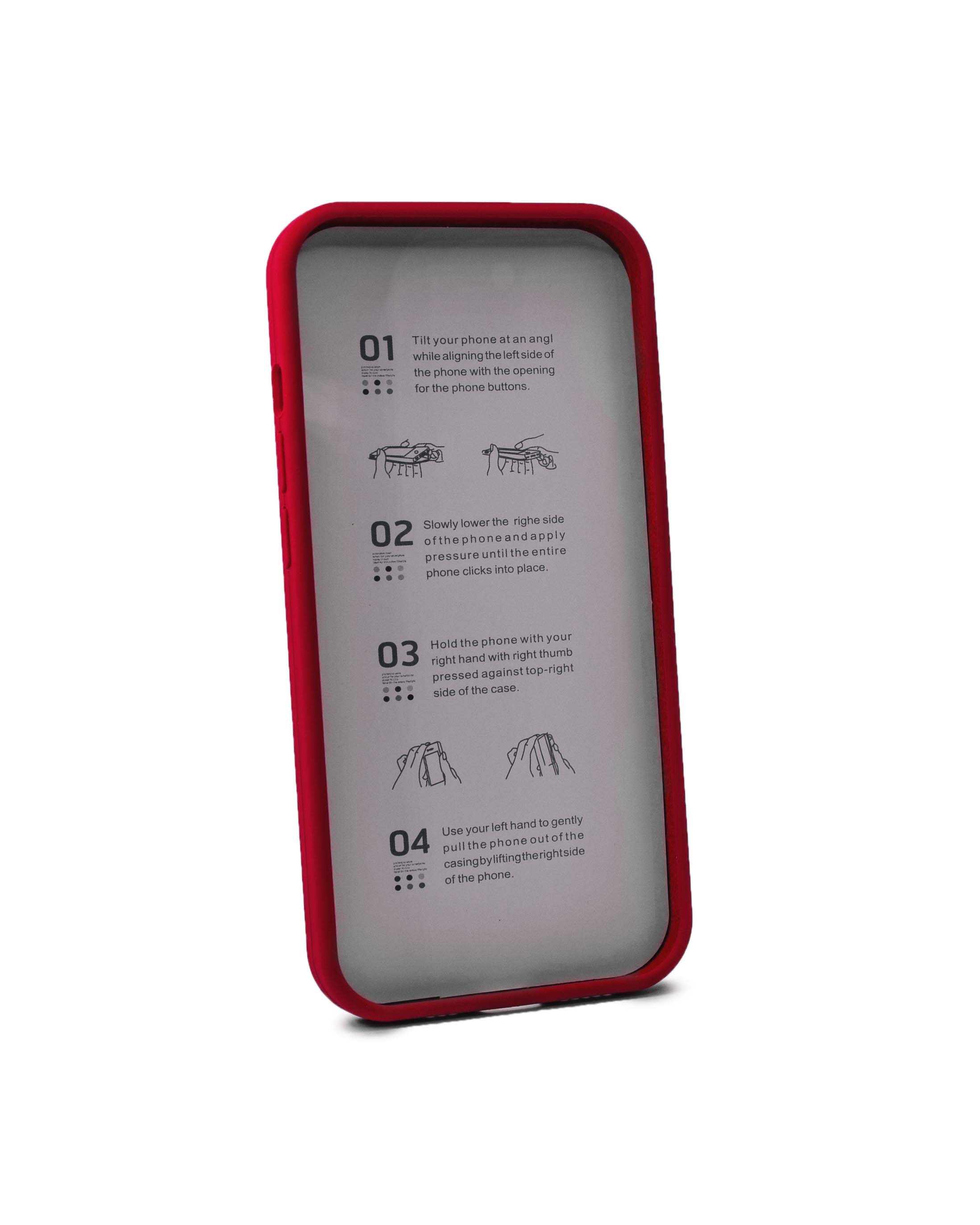 Чехол Piblue iPhone 13 Silicone MagSafe, красный