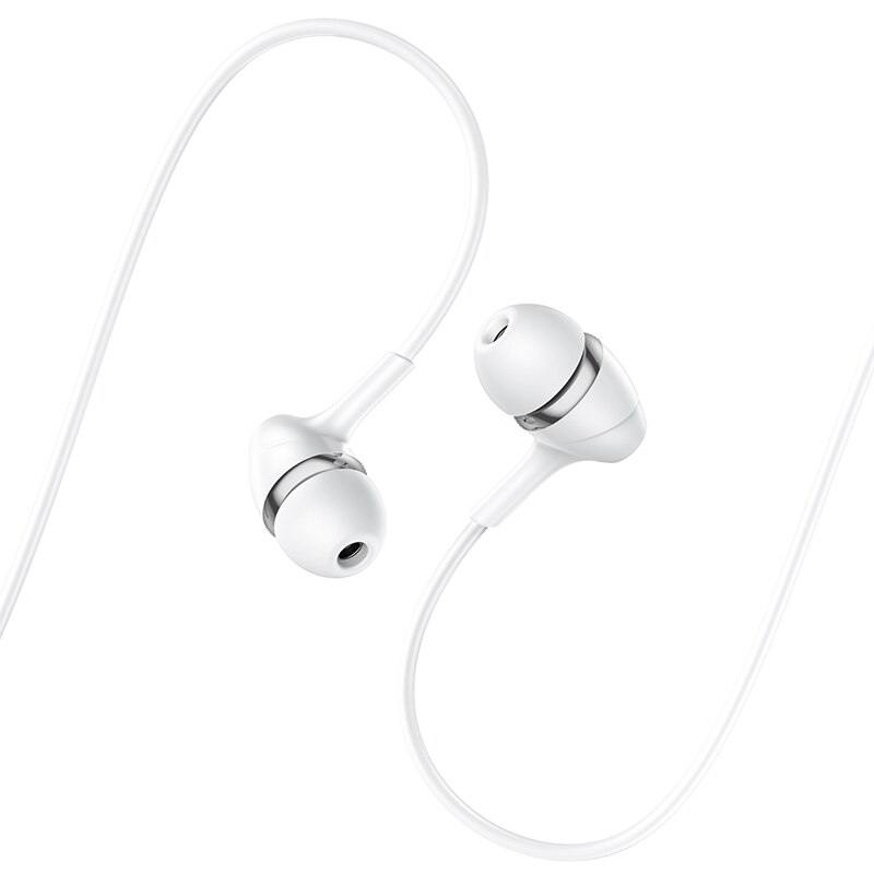 Наушники HOCO M76 Maya universal earphones with mic., белые
