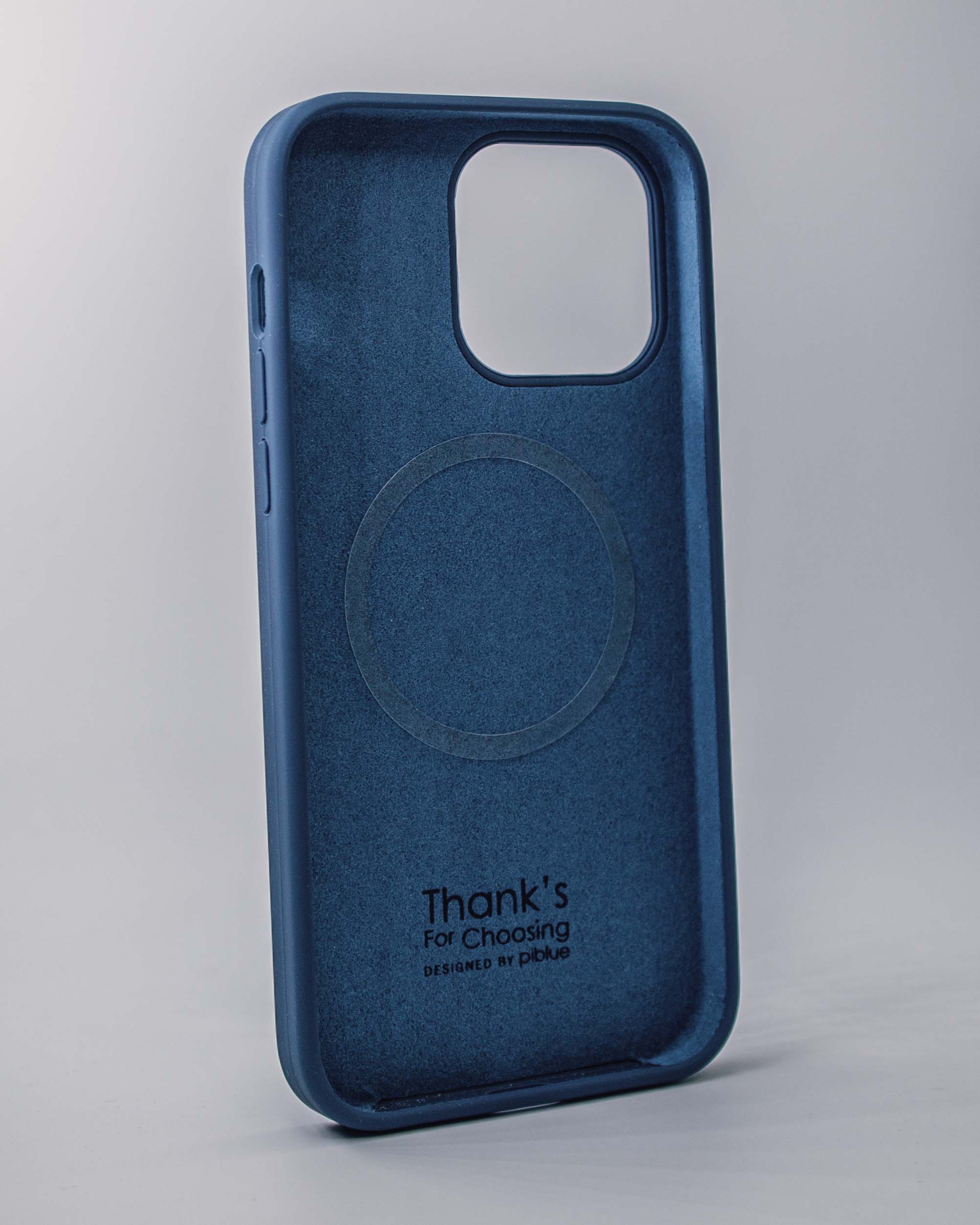 Чехол Piblue iPhone 14 Pro Max Silicone MagSafe, синий