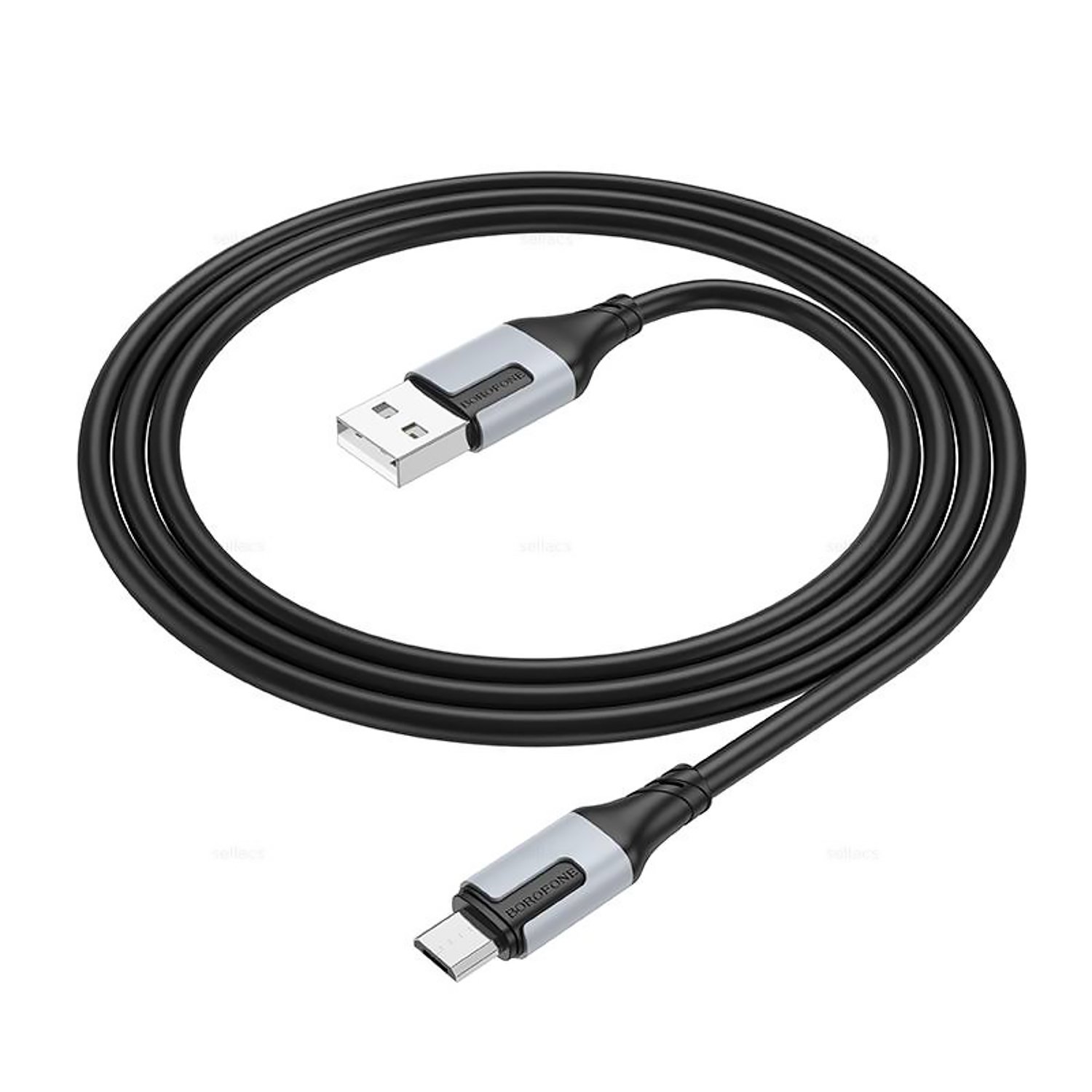 USB кабель micro USB BOROFONE BX101 Creator (100см. 2.4A), черный