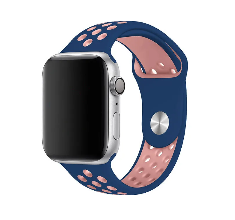 Ремешок Band Sport Nike для Apple Watch 42 мм/ 44 мм сине-розовый №9