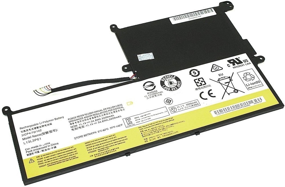 АКБ L13L3P61 для ноутбука Lenovo Chromebook N20 11.1V 3200mAh (Org)