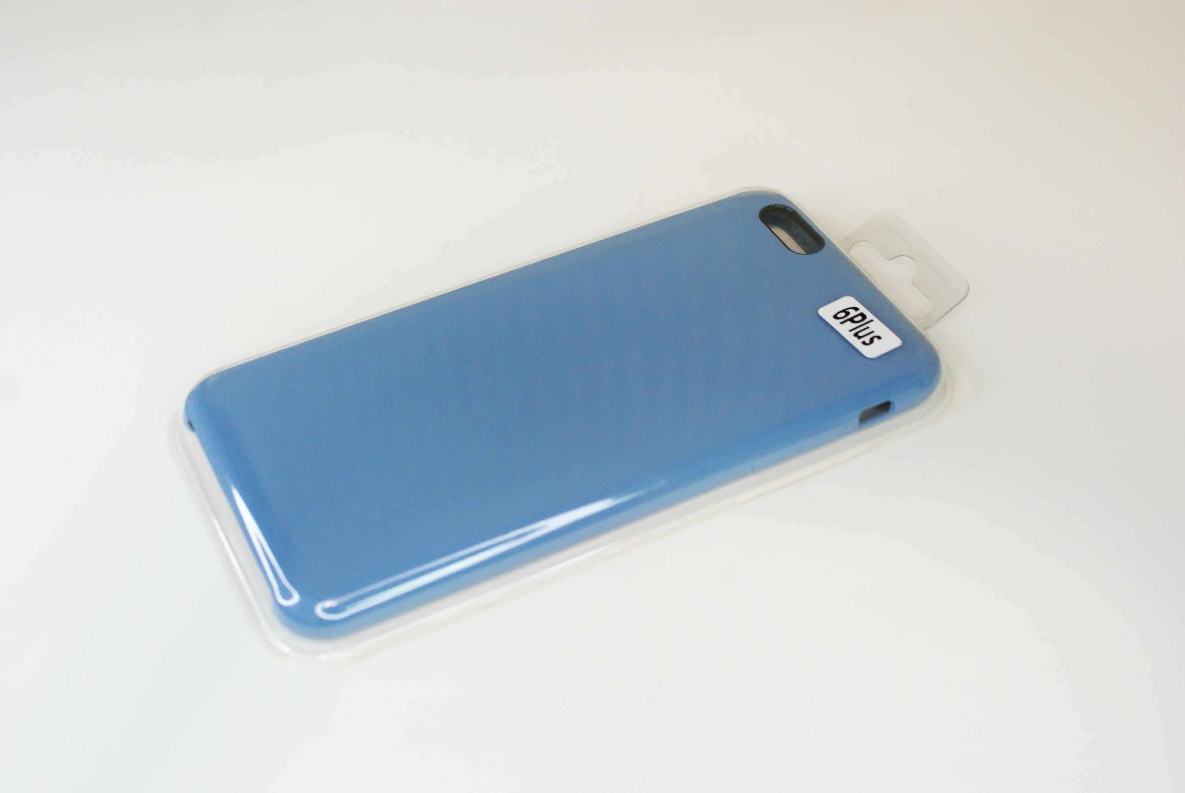 Чехол силиконовый гладкий Soft Touch iPhone 6 Plus/ 6S Plus, синий (без логотипа)