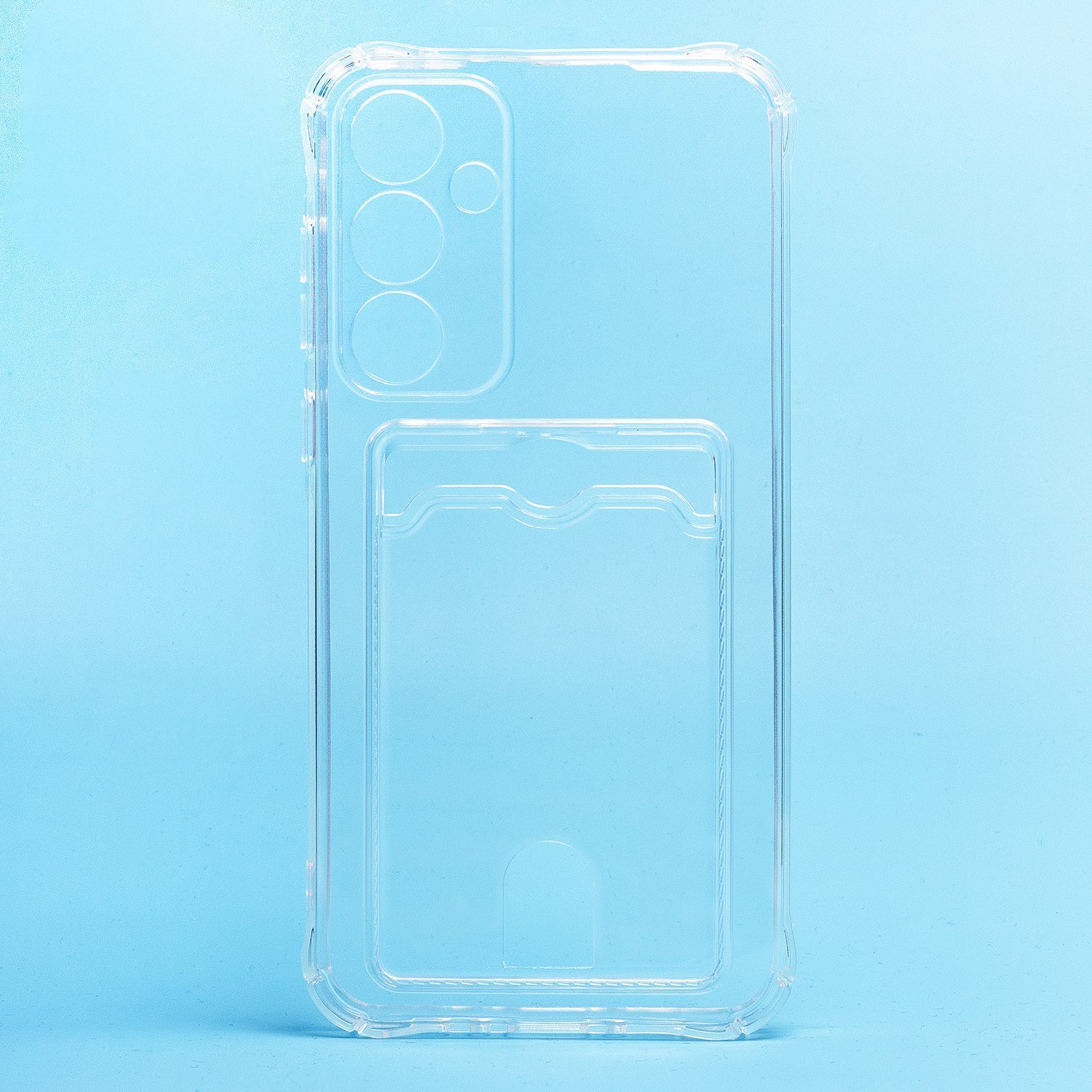 Чехол силиконовый с визитницей Samsung A35 5G SM-A356 прозрачный