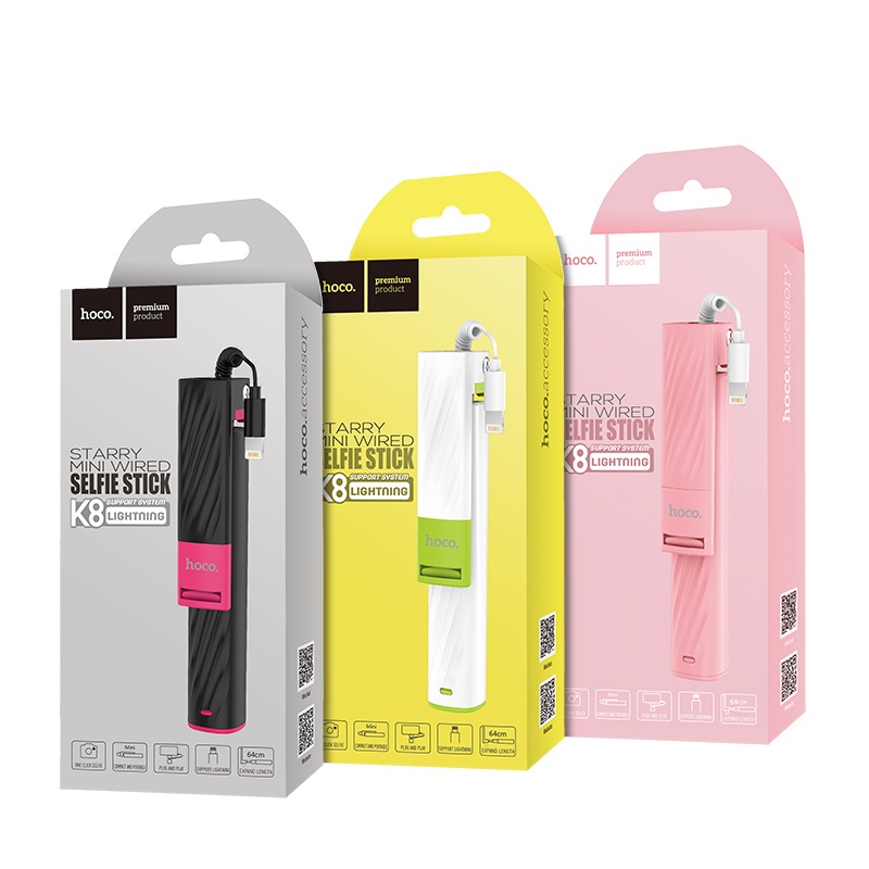 Селфи штатив HOCO K8 Starry lightning mini цвет черный