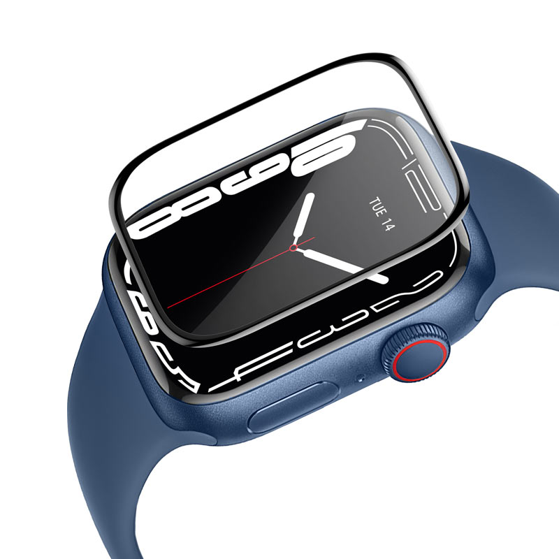 Защитное стекло Apple Watch 4/ 5/ 6/ SE 40 мм 3D HOCO A30, черное