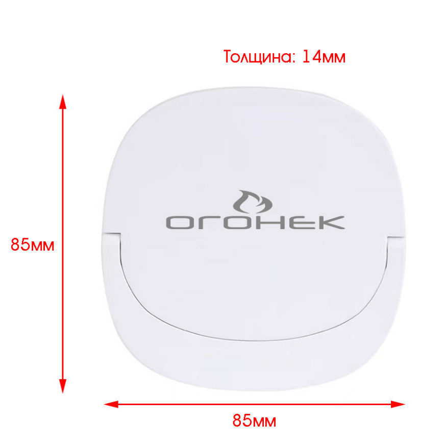 Зеркало с подсветкой Огонек OG-HBE01 (работа от аккумулятора)
